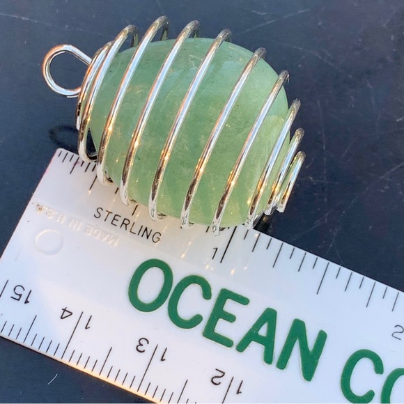 Aventurine Zenergy Gems Tumble Stone Crystal Pendant + 20" Stainless Steel Chain - Picture 3 of 17